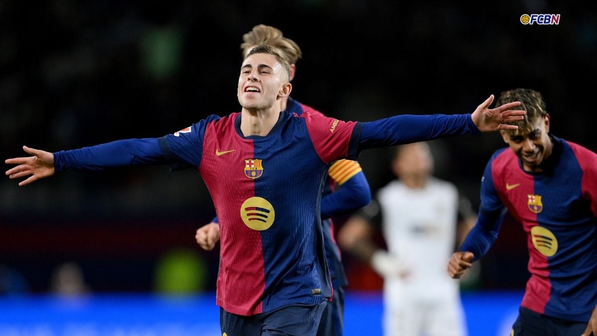 Fermín López, festejando su gol ante el Valencia