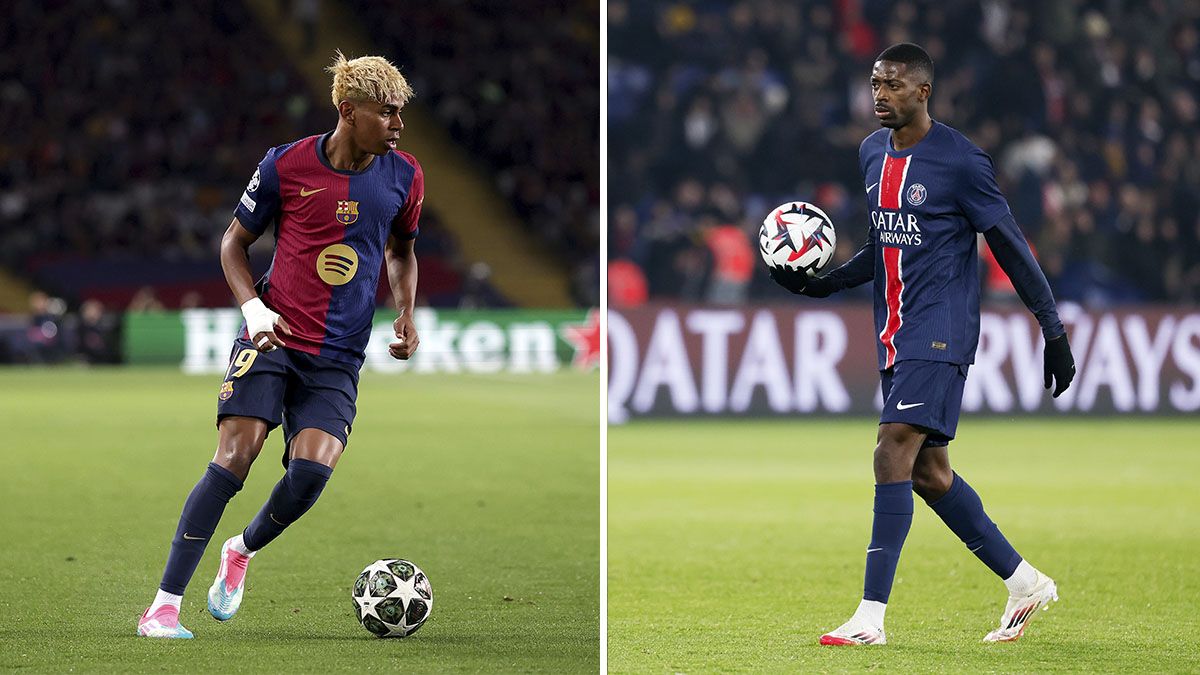 El Barça-PSG permitirá a Lamine o Dembélé estrenar el Balón de Oro en Champions