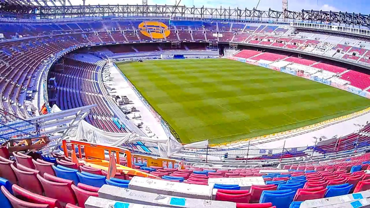 El Spotify Camp Nou, estadio del FC Barcelona, en obras