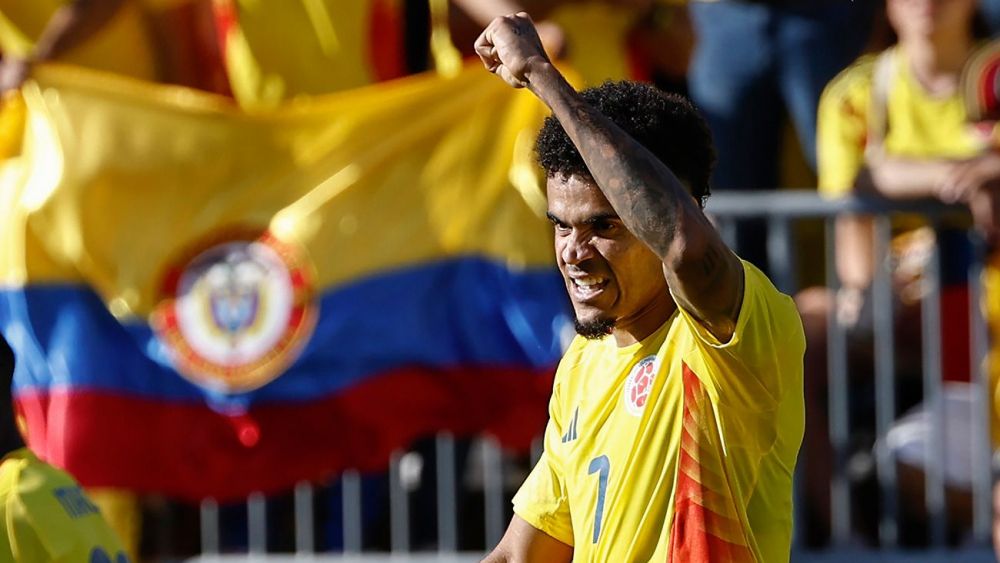 Luis Díaz durante un partido con Colombia Luis Díaz durante un partido con Colombia