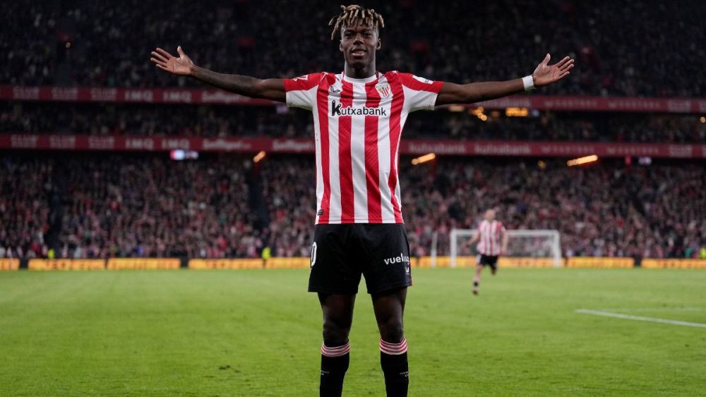 Nico Williams en el duelo entre el Athletic Club y el Rayo Vallecano en LaLiga EA Sports Nico Williams en el duelo entre el Athletic Club y el Rayo Vallecano en LaLiga EA Sports