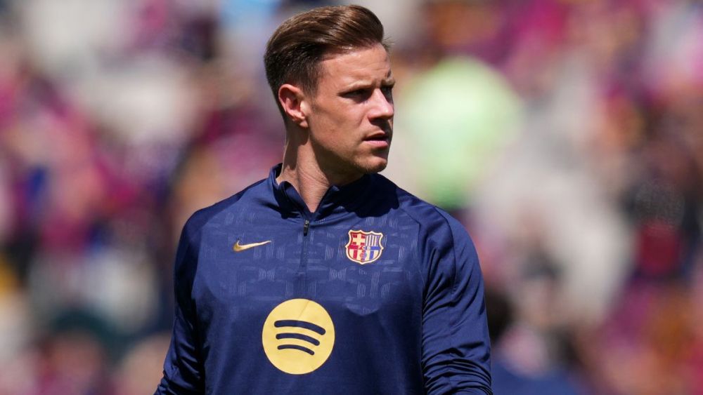 Marc André ter Stegen en el duelo entre el FC Barcelona y el Real Madrid en LaLiga EA Sports