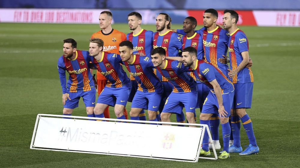 alineacion fc barcelona v real madrid clasico laliga 20 21