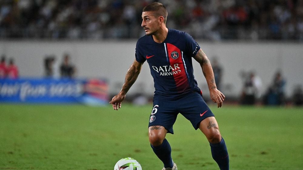 Marco Verratti en un amistoso con el Paris Saint-Germain