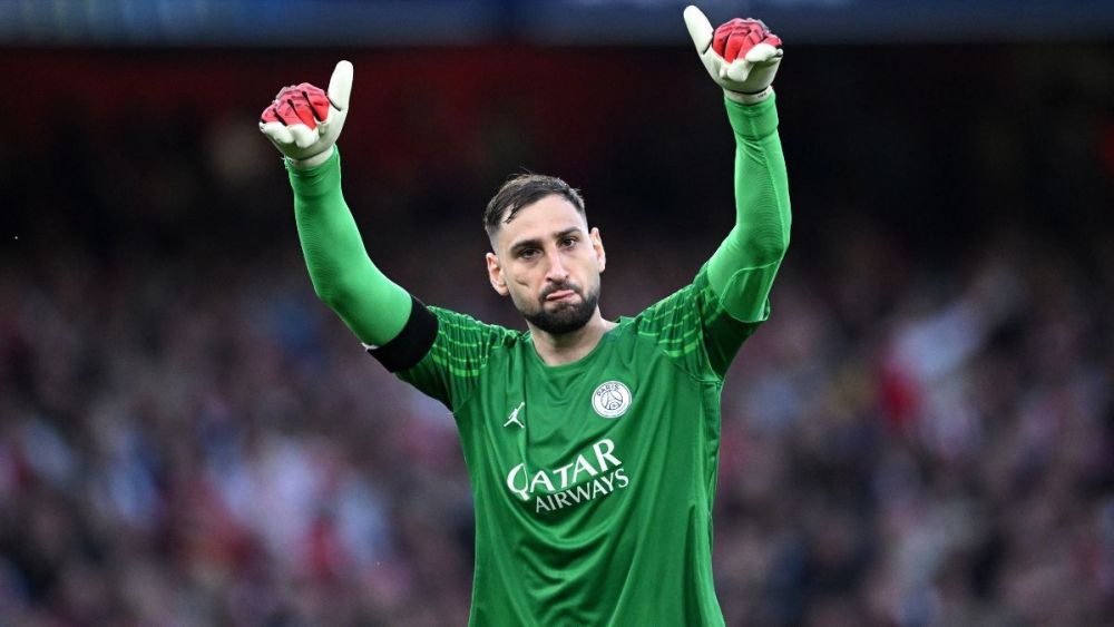 Gianluigi Donnarumma en el duelo entre el PSG y el Arsenal en la UEFA Champions League 2024 25 Gianluigi Donnarumma en el duelo entre el PSG y el Arsenal en la UEFA Champions League 2024 25