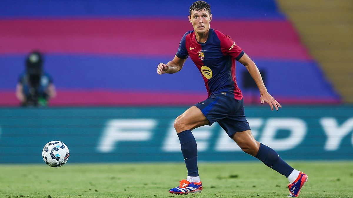 Andreas Christensen en el duelo entre el FC Barcelona y el AS Mónaco en el Trofeo Joan Gamper 2024