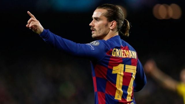 Antoine Griezmann en un partido con el FC Barcelona