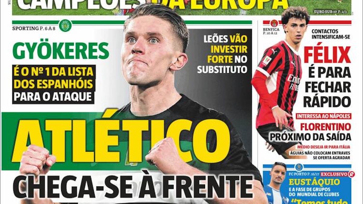El Atlético toma la delantera en el fichaje de Viktor Gyokeres, según Record