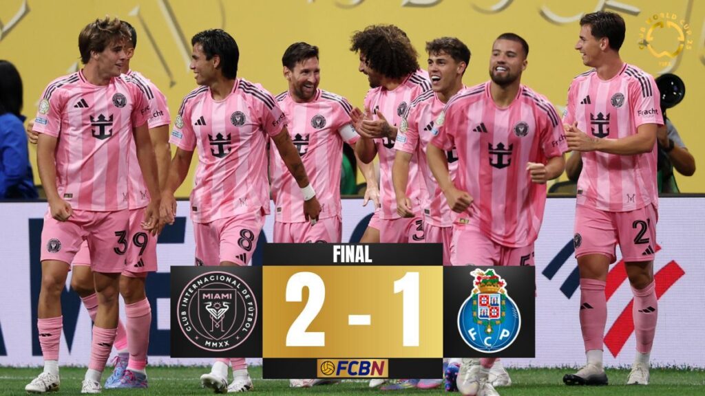 Inter Miami 2-1 Oporto: Messi y Telasco dan el golpe