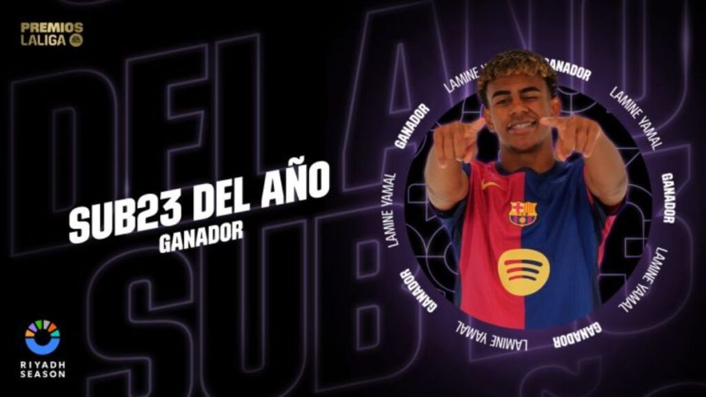 Lamine Yamal: Mejor Jugador sub-23 de LaLiga 24/25