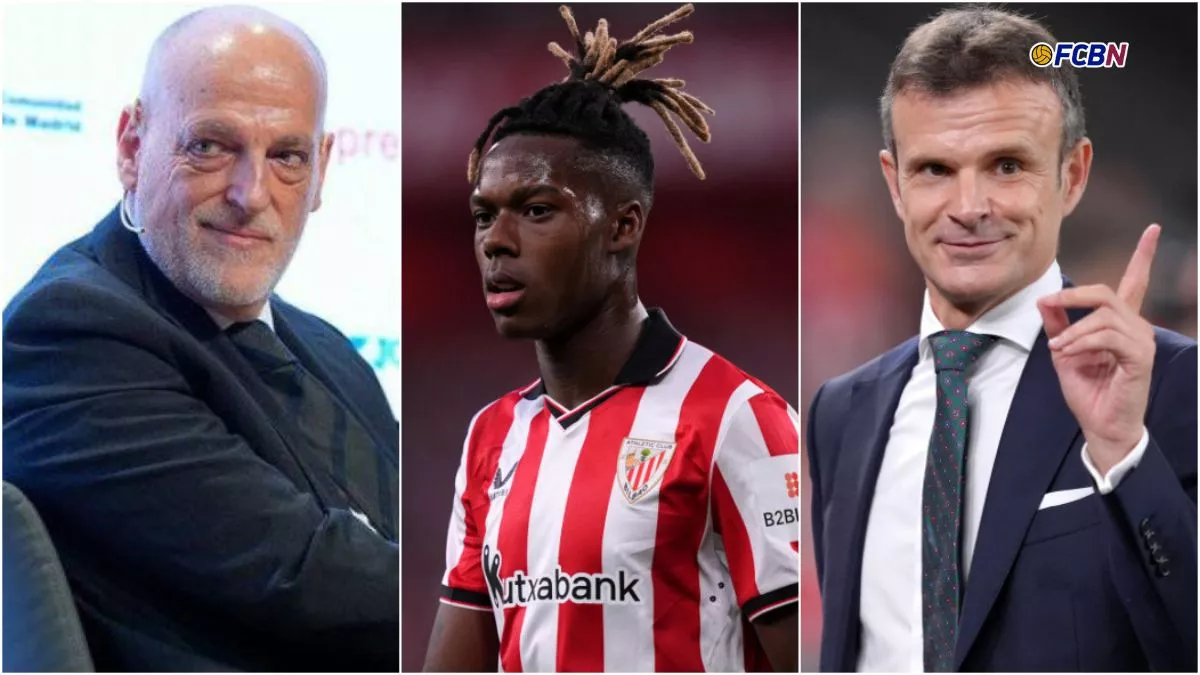 Duras acusaciones: Tebas torpedeó el fichaje de Nico Williams por el Barça