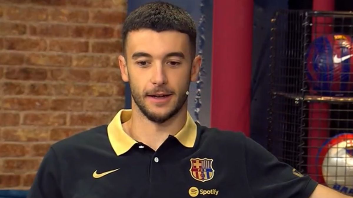 Joan García en su entrevista en Barça One