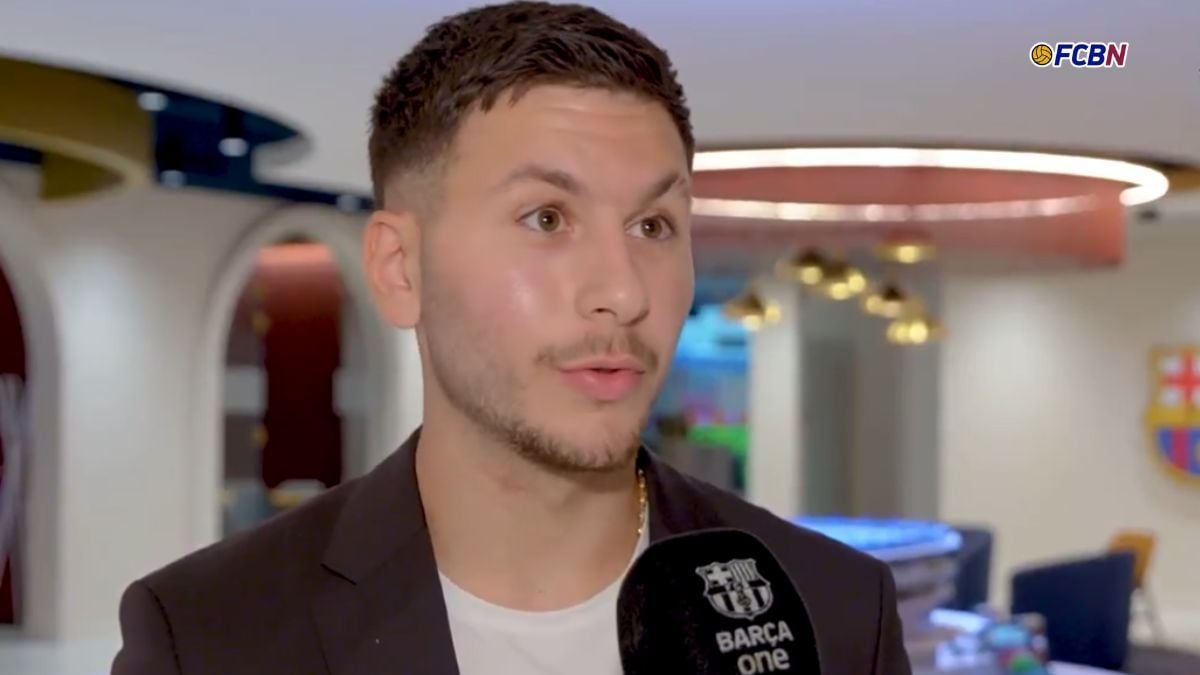 Roony Bardghji, tras sus primeras palabras como jugador del Barça