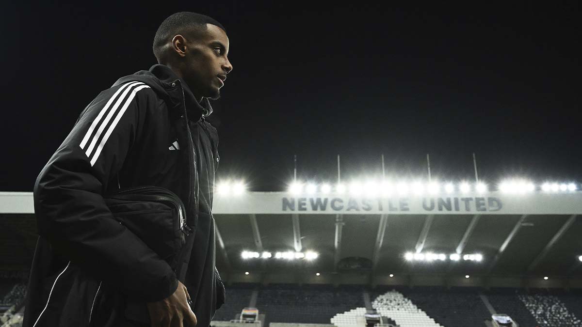 Alexander Isak, delantero del Newcastle