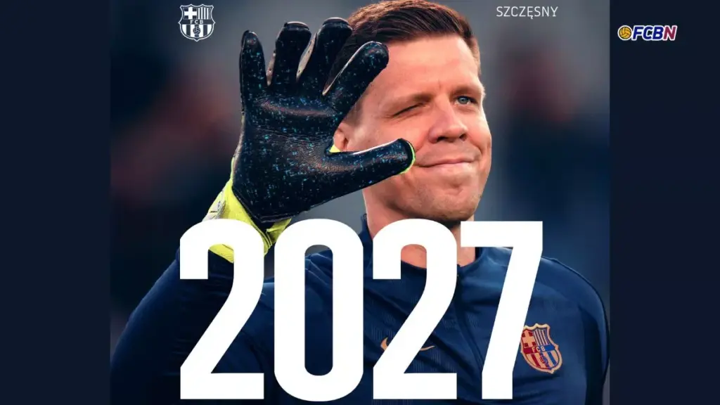 OFICIAL: Szczesny renueva con el FC Barcelona hasta 2027