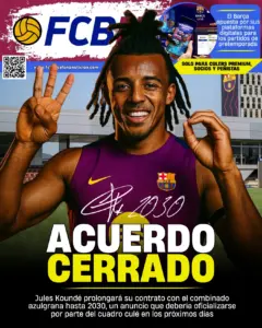 Portada FCBN 26/07/2025: ACUERDO CERRADO