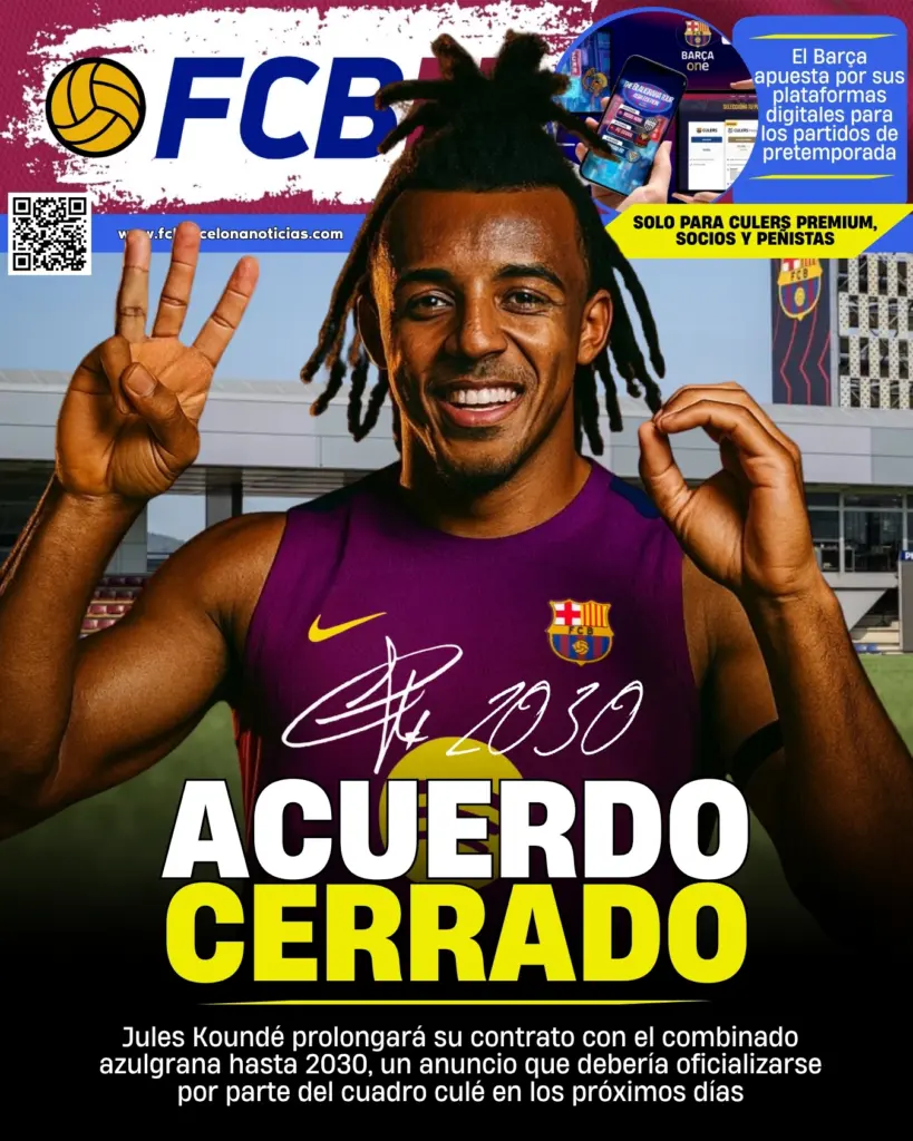 Portada FCBN 26/07/2025: ACUERDO CERRADO