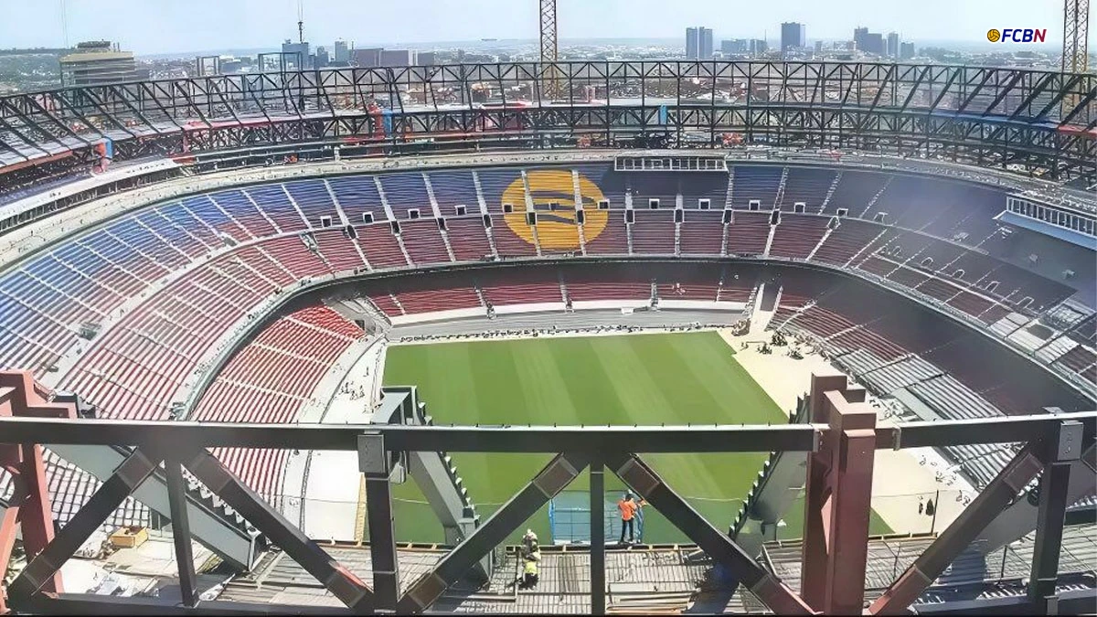El nuevo Spotify Camp Nou ya cuenta con su césped definitivo
