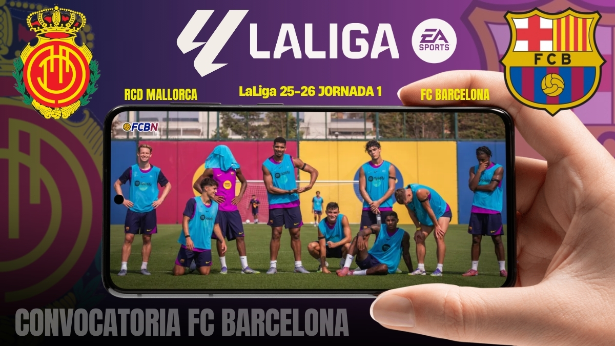 Mallorca vs FC Barcelona: Convocatoria oficial de Flick para el debut en LaLiga 2025/26