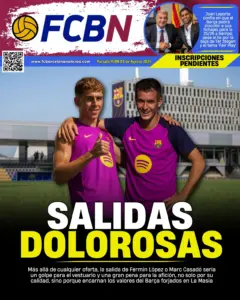 Portada FCBN 03/08/2025: SALIDAS DOLOROSAS