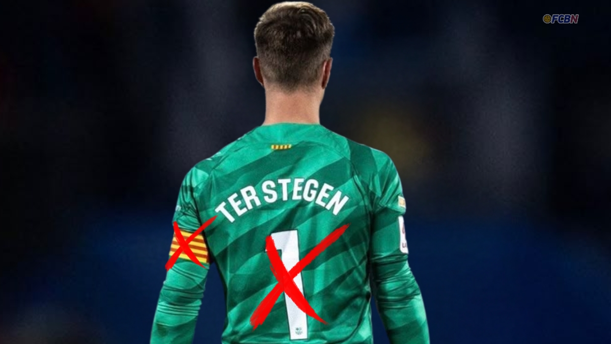 Ter Stegen pierde dorsal además de la capitanía en el Barça en plena crisis con el club