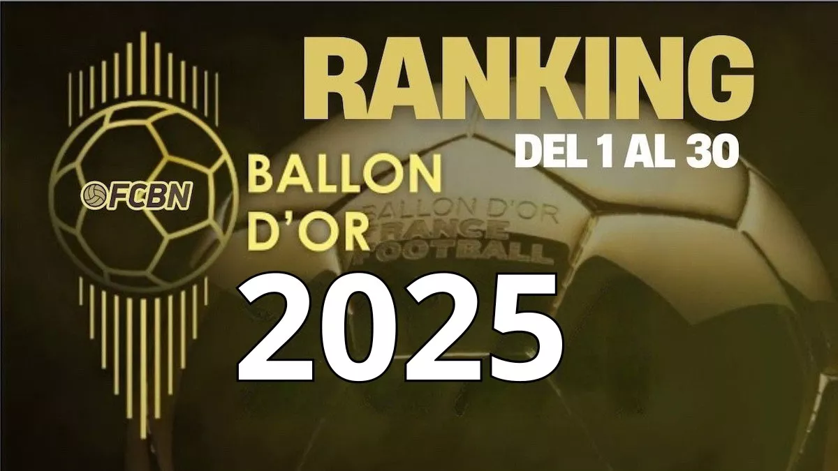 Balón de Oro 2025: Clasificación final del puesto 1 al puesto 30