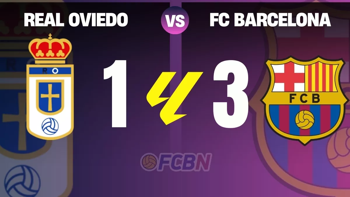 Real Oviedo 1-3 FC Barcelona: Lewandowski lidera la remontada culé
