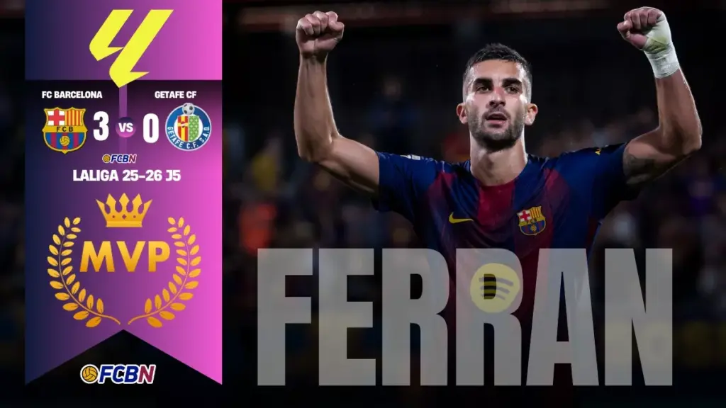 Ferran Torres: doblete, MVP ¡y Pichichi del Barcelona en LaLiga!