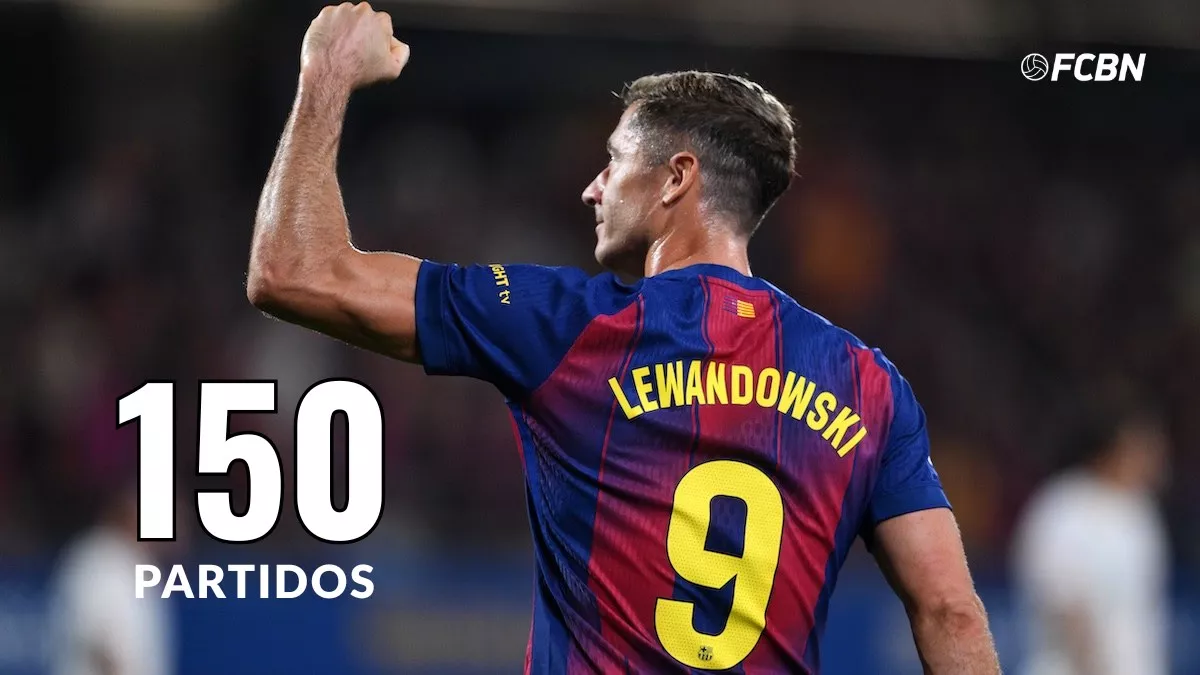 Lewandowski: 150 partidos con el Barça y primeros goles de la temporada