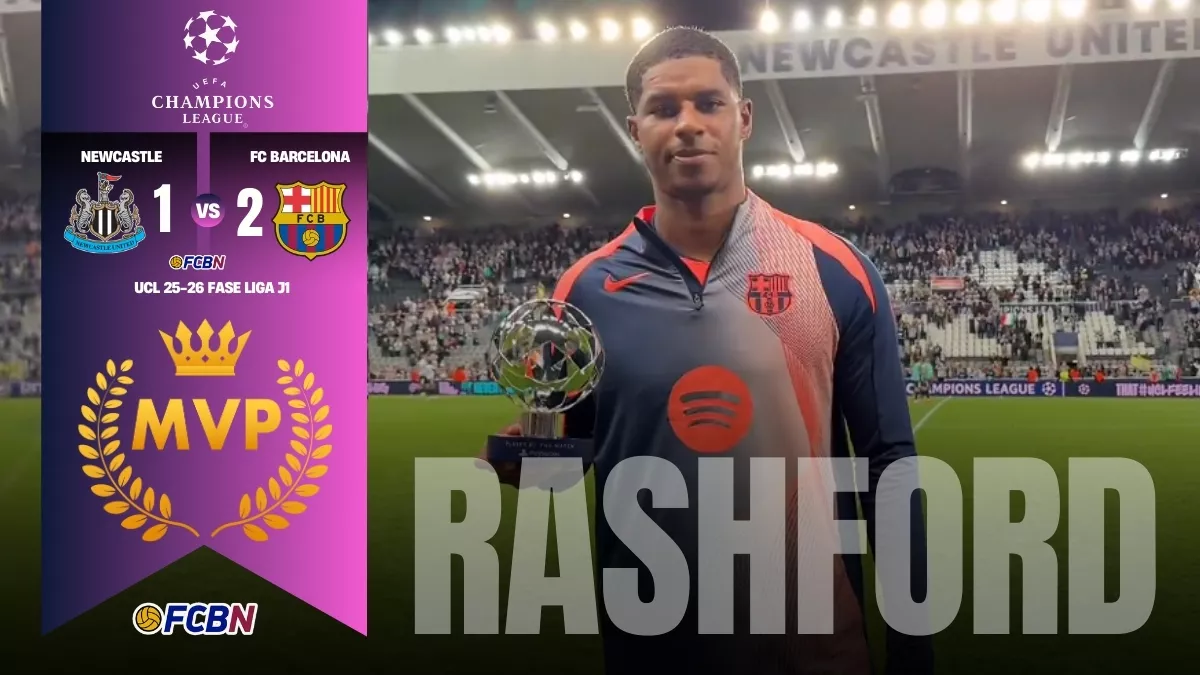 Rashford y su 1ª noche estelar con el Barça: Doblete histórico y MVP contra Newcastle