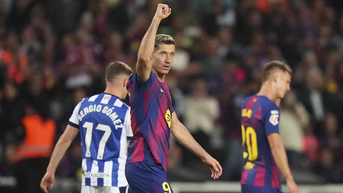 Clasificación de goleadores LaLiga J7: Lewandowski recorta distancias con Mbappé