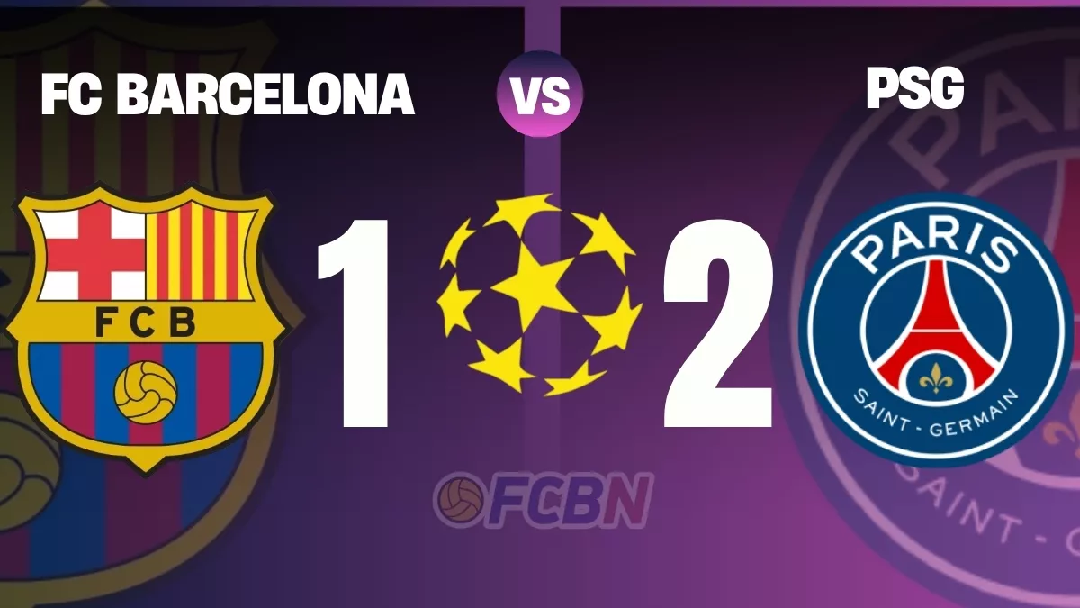 Barcelona 1-2 PSG: primera derrota de la 25/26 para los de Hansi Flick