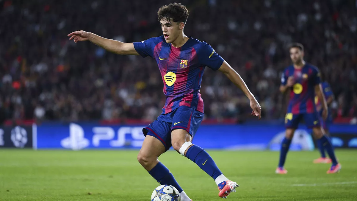 Pau Cubarsí durante el Barça-PSG (1-2)