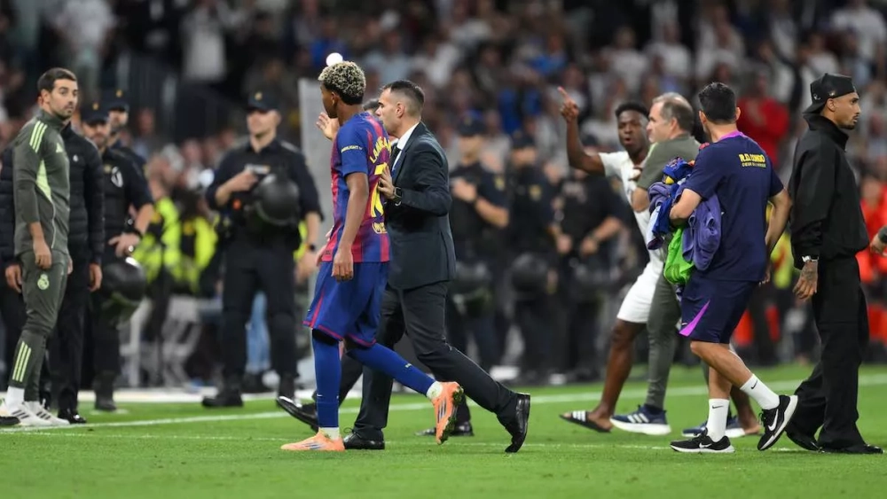 Carvajal y Vinicius se encararon con Lamine Yamal