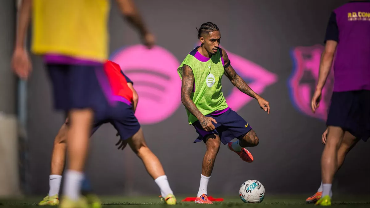 Raphinha y Ferran vuelven a entrenar con el Barça y apuntan al Clásico