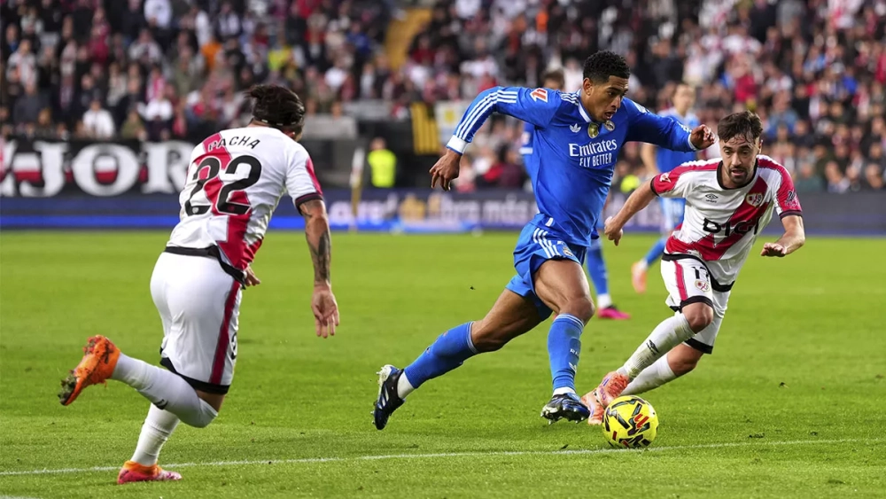 Jude Bellingham, durante el Rayo-Real Madrid