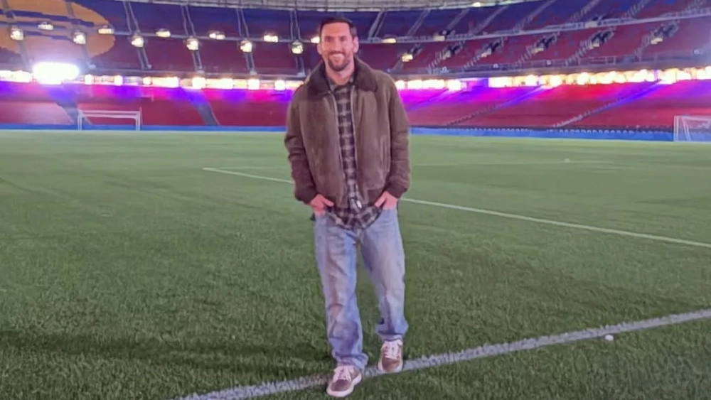 Leo Messi sorprendió al Barça con una visita 'relámpago' al Spotify Camp Nou