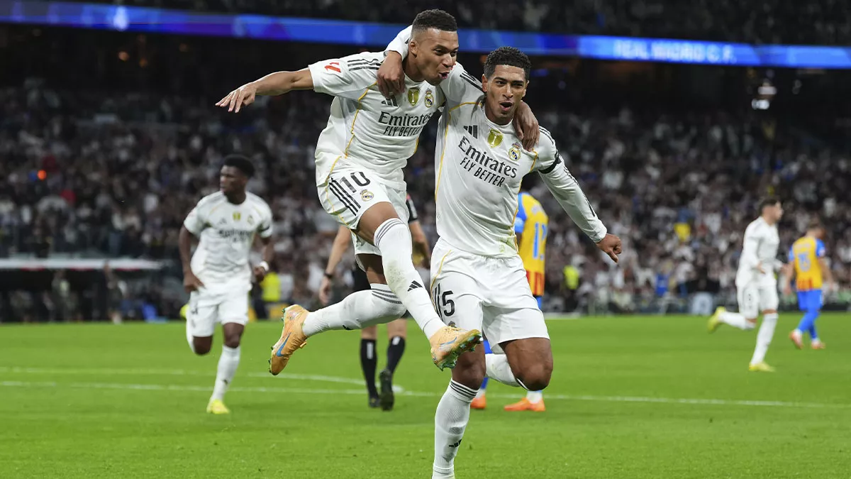 Real Madrid 4-0 Valencia: Mbappé y Bellingham lideran una cómoda goleada blanca