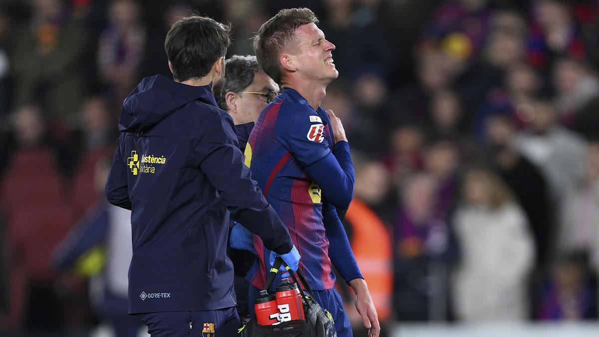 El Barcelona confirma la lesión y el tiempo de baja de Dani Olmo