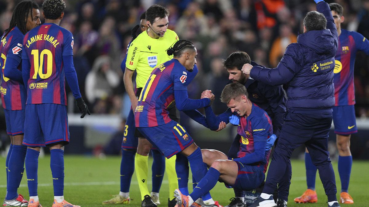 Dani Olmo: penalti provocado, gol ¡y lesión en el hombro!