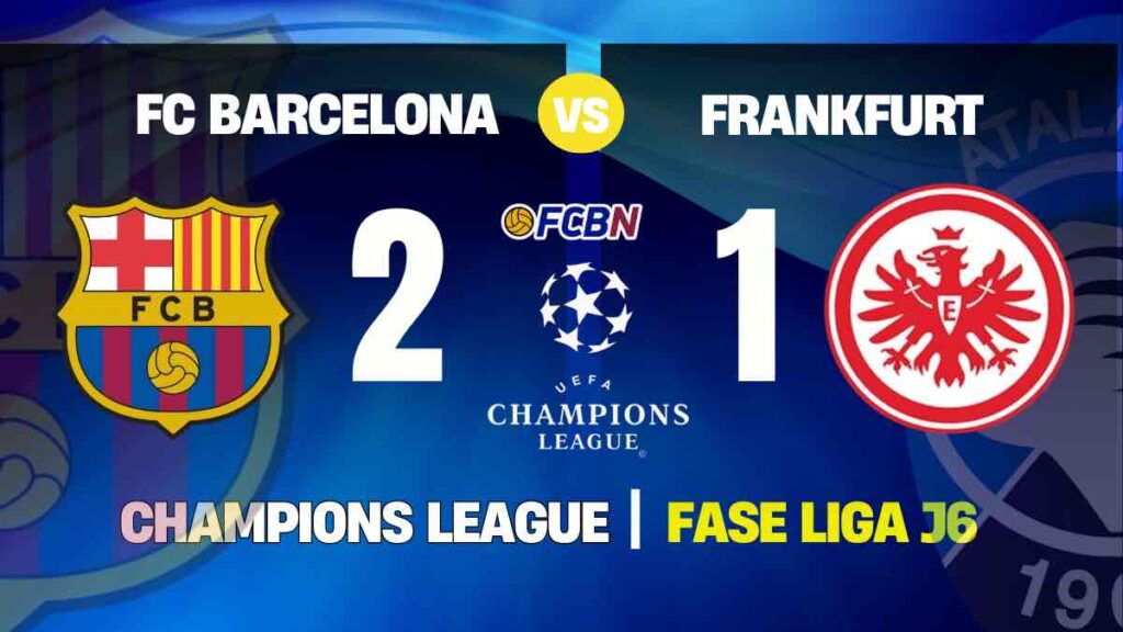 Barcelona 2-1 Eintracht: Koundé gesta otra remontada para acercarse al TOP-8 de Champions