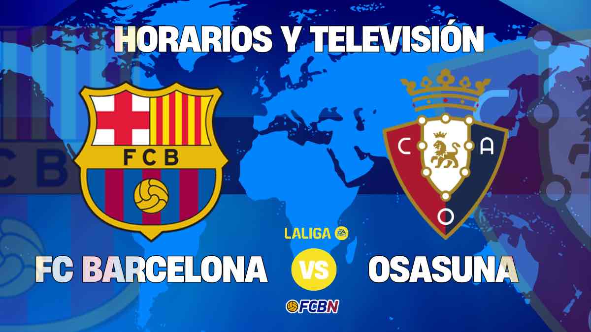 Barcelona vs Osasuna en directo y online: cuándo y dónde ver el partido de Liga en TV