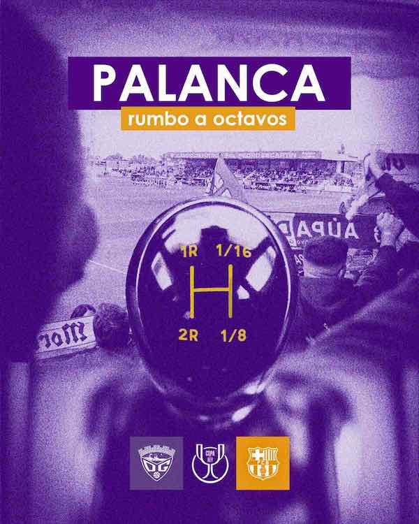 Cartel Guadalajarav Barcelona: "Palanca Copa Rey"