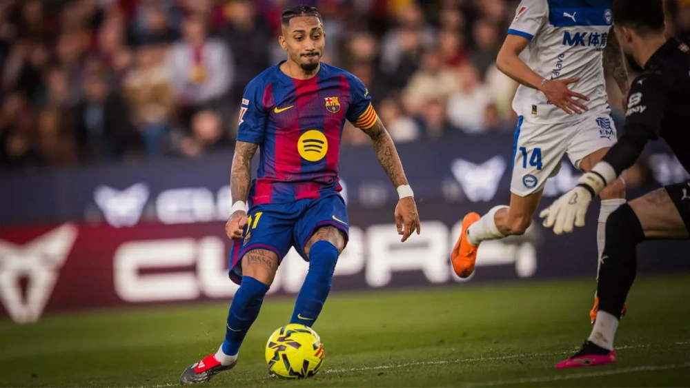 Raphinha vuelve a su PRIME: brutal primera parte contra Alavés