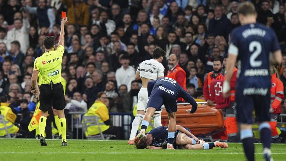 Fran García se marchó expulsado ante Celta