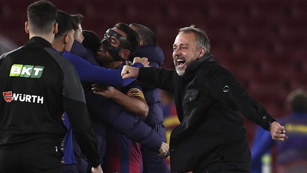 Hansi Flick cree que su Barça estuvo «a otro nivel» ante el Atlético