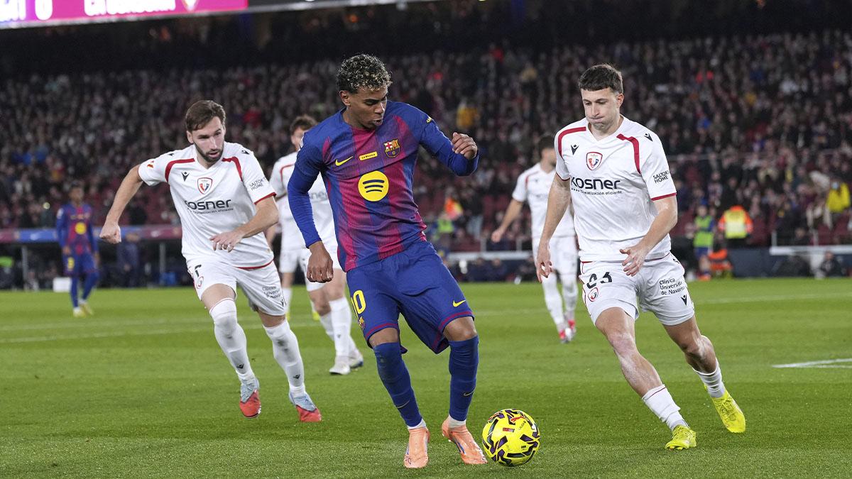 Lamine Yamal: undécimo partido completo de la 25/26 y MVP ante Osasuna