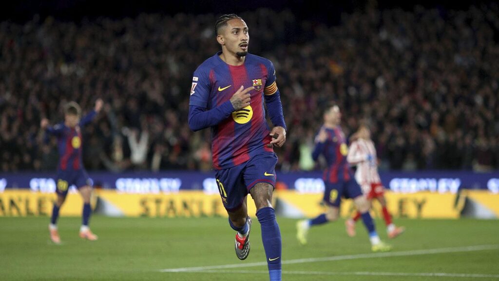 Raphinha rompe su sequía en LaLiga con un golazo ante el Atlético