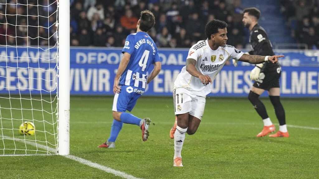 Alavés 1-2 Real Madrid: un gol de Rodrygo rescata a los de Xabi Alonso en Mendizorroza