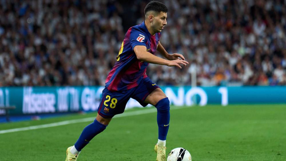 Roony Bardghji durante el Real Madrid-Barça (2-1)